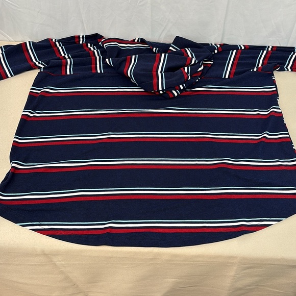 LuLaRoe Amber Striped Hoodie w/Kangaroo Pocket sz 2XL - Picture 12 of 16